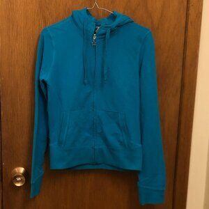 Garage Aqua blue zip Sweater Hoodie - Size Medium